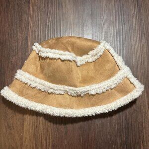 Women's Tan and Brown Hat